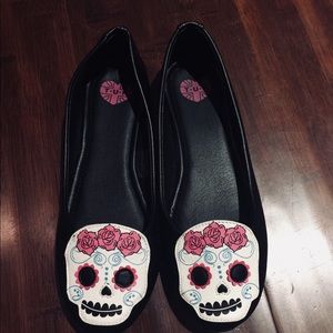Day of the dead shoes.  Never worn.